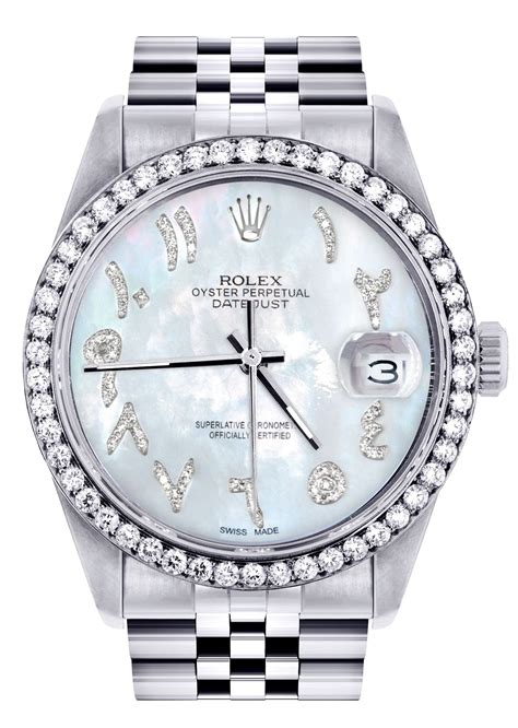 rolex datejust homme diamant|rolex diamond datejust.